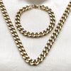 Collar y Pulso 06.435.0002 Acero Inoxidable, Diseño de Miami Cubana, Pulido, Dorado