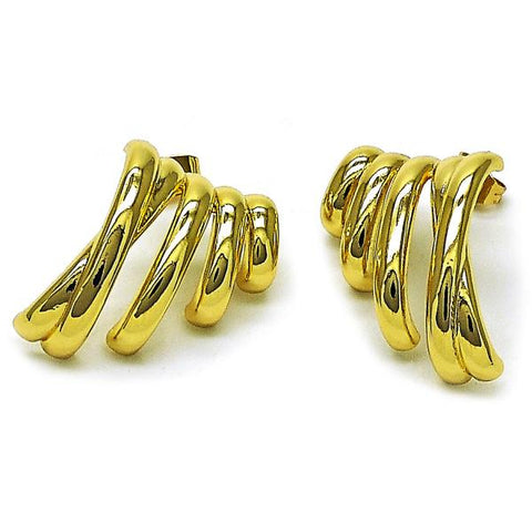 Arete Dormilona 02.282.0027 Oro Laminado, Pulido, Dorado