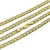 Gargantilla Básica 04.213.0342.24 Oro Laminado, Diseño de Cubana Pave, Pulido, Dorado
