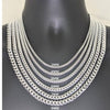 Tobillera Básica 03.420.0003.10 Plata Rodinada, Diseño de Miami Cubana, Pulido, Plateado