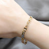 Pulsera Solida 03.63.22981.08 Acero Inoxidable, Diseño de Elefante, Pulido, Tricolor