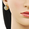 Argolla Huggie 02.195.0362.16 Oro Laminado, Diseño de Filigrana, Pulido, Dorado