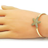 Aro Individual 07.282.0047 Oro Laminado, Diseño de Estrella, Mate, Dorado