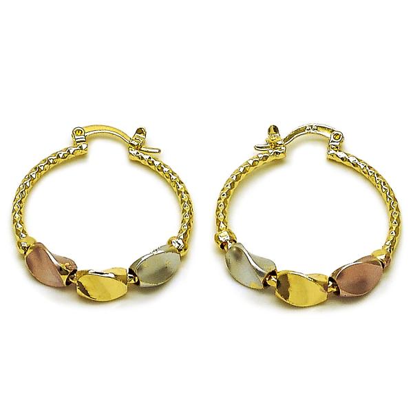 Argolla Pequeña 02.170.0551.25 Oro Laminado, Diamantado, Tricolor