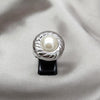 Anillo Elegante 01.63.0664.10 Acero Inoxidable, con Perla Blanca, Pulido, Acero