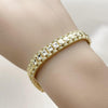 Pulsera Solida 03.213.0378.07 Oro Laminado, Mate, Dorado