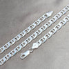 Pulsera Básica 03.420.0018.08 Plata Rodinada, Diseño de Mariner, Pulido, Plateado