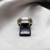 Anillo de Hombre 01.63.0687.07 Acero Inoxidable, Diseño de Triple, Esmaltado Azul, Dorado