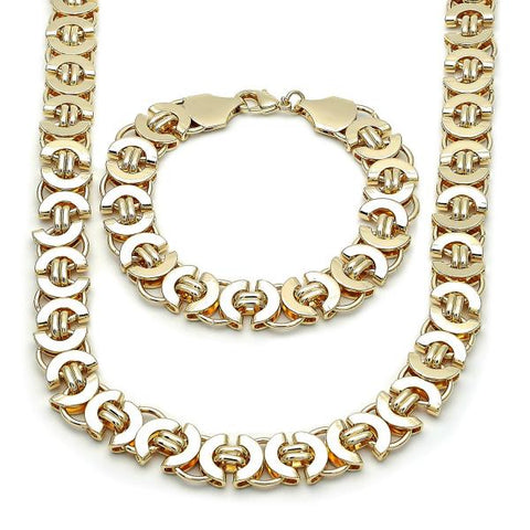 Collar y Pulso 06.331.0006 Oro Laminado, Pulido, Dorado