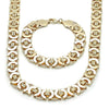 Collar y Pulso 06.331.0006 Oro Laminado, Pulido, Dorado