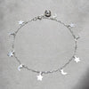 Tobillera Elegante 03.409.0151.10 Plata Rodinada, Diseño de Luna y Estrella, Diseño de Luna, Pulido, Plateado