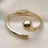 Aro Individual 07.215.0010.05 Oro Laminado, Diseño de Gota, Pulido, Dorado
