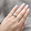 Anillo Elegante 01.63.0666.08 Acero Inoxidable, con Zirconia Cubica Blanca, Pulido, Acero