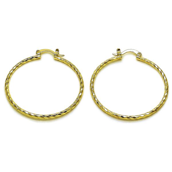 Argolla Mediana 02.170.0523.1.40 Oro Laminado, Diamantado, Dorado