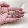 Argolla Huggie 02.283.0262.25 Oro Laminado, con Zirconia Cubica Blanca, Pulido, Dorado