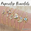 Kit Surtido de 18 Pulseras Paperclip de Oro Laminado al por mayor — SKU 139447