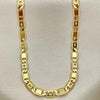Gargantilla Básica 04.319.0011.1.24 Oro Laminado, Diseño de Pave Mariner, Diamantado, Dorado