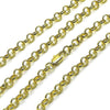 Gargantilla Básica 04.213.0353.24 Oro Laminado, Diseño de Rolo, Pulido, Dorado