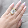 Anillo Elegante 01.63.0627.06 Acero Inoxidable, con Cristal Blanca, Pulido, Acero