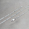 Gargantilla Básica 04.420.0015.18 Plata Rodinada, Diseño de Figaro, Pulido, Plateado