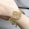 Pulsera Elegante 03.63.22989.08 Acero Inoxidable, Diseño de Diamante, Pulido, Dorado