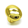 Anillo Elegante 01.341.0143 Oro Laminado, Diseño de Bola, Pulido, Dorado