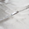 Pulsera con Placa 04.420.011.09.1 Plata Rodinada, Diseño de Figaro, Pulido, Plateado