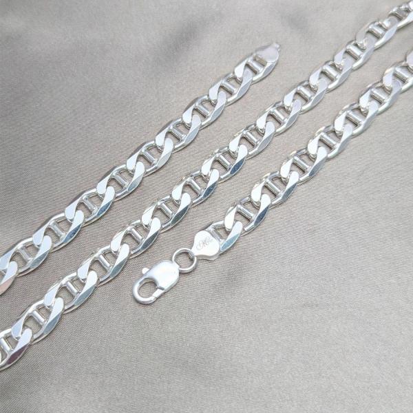 Pulsera Básica 03.420.0030.09 Plata Rodinada, Diseño de Mariner, Pulido, Plateado