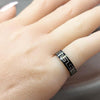 Anillo de Hombre 01.63.0672.05 Acero Inoxidable, Esmaltado Negro, Rodinado Negro