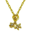 Gargantilla Elegante 04.341.0243.20 Oro Laminado, Diseño de Tortuga y Estrella, Diseño de Tortuga, con Micro Pave Blanca, Pulido, Dorado