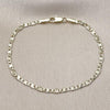 Pulsera Básica 04.213.0243.07 Oro Laminado, Diseño de Mariner, Diamantado, Dorado
