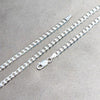 Gargantilla Básica 04.420.0031.24 Plata Rodinada, Diseño de Cubana, Pulido, Plateado