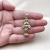 Dije Religioso 05.210.0013 Oro Laminado, Diseño de Medalla Milagrosa, con Zirconia Cubica Blanca, Pulido, Dorado