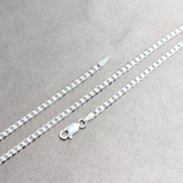 Tobillera Básica 03.420.0032.10 Plata Rodinada, Diseño de Cubana, Pulido, Plateado