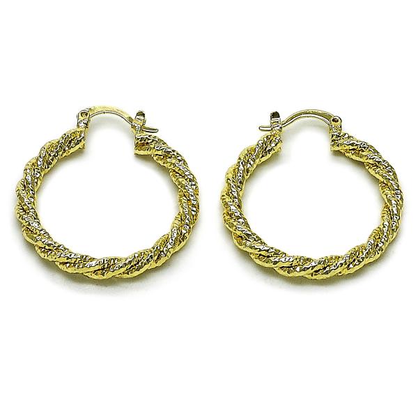 Argolla Mediana 02.196.0249.30 Oro Laminado, Diamantado, Dorado