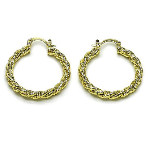 Argolla Mediana 02.196.0249.30 Oro Laminado, Diamantado, Dorado