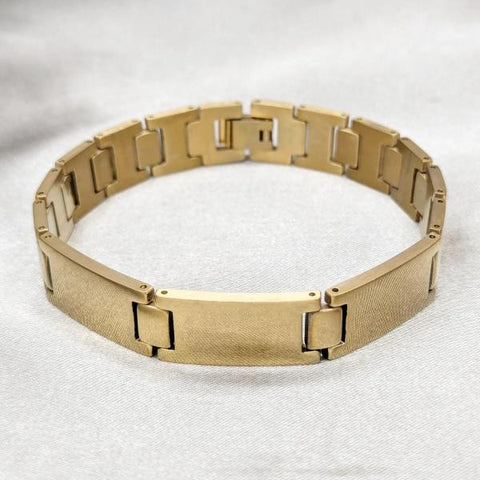 Pulsera Solida 03.63.22958.08 Acero Inoxidable, Pulido, Dorado