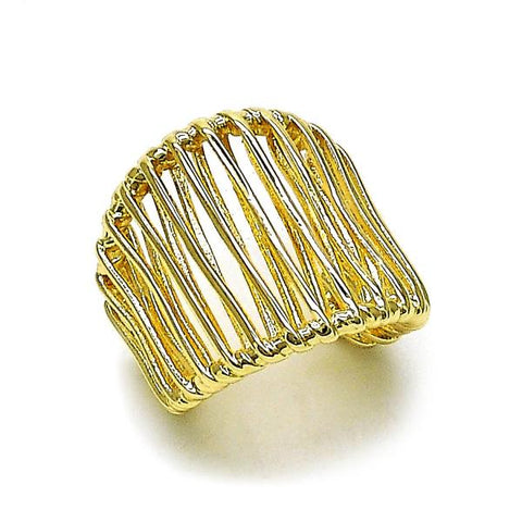 Anillo Elegante 01.428.0009 Oro Laminado, Pulido, Dorado