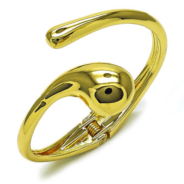 Aro Individual 07.215.0010.05 Oro Laminado, Diseño de Gota, Pulido, Dorado
