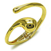 Aro Individual 07.215.0010.05 Oro Laminado, Diseño de Gota, Pulido, Dorado