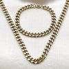 Collar y Pulso 06.435.0001 Acero Inoxidable, Diseño de Miami Cubana, Pulido, Dorado