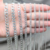 Pulsera Básica 04.420.0025.09 Plata Rodinada, Diseño de Cubana, Pulido, Plateado