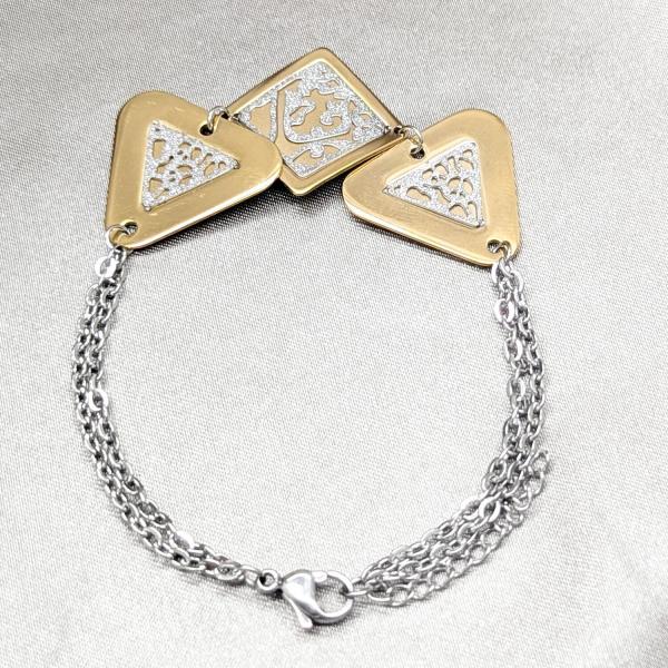 Pulsera Elegante 03.63.22123.07 Acero Inoxidable, Pulido, Dos Tonos