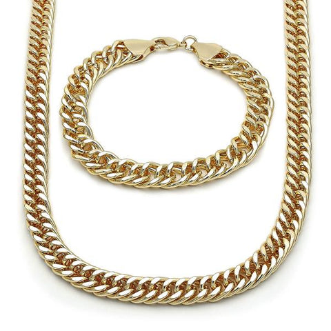 Collar y Pulso 06.331.0007 Oro Laminado, Pulido, Dorado