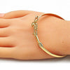 Aro Individual 07.192.0038.04 Oro Laminado, Diseño de Arbol y Pajaro, Diseño de Arbol, Pulido, Dorado