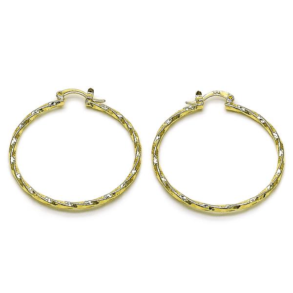 Argolla Mediana 02.170.0572.40 Oro Laminado, Diamantado, Dorado