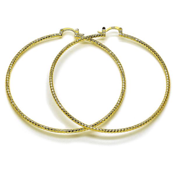 Argolla Extra Grande 02.170.0296.1.70 Oro Laminado, Pulido, Dorado