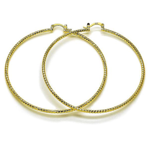 Argolla Extra Grande 02.170.0296.1.70 Oro Laminado, Pulido, Dorado