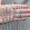 Pulsera Básica 04.420.0019.09 Plata Rodinada, Diseño de Mariner, Pulido, Plateado