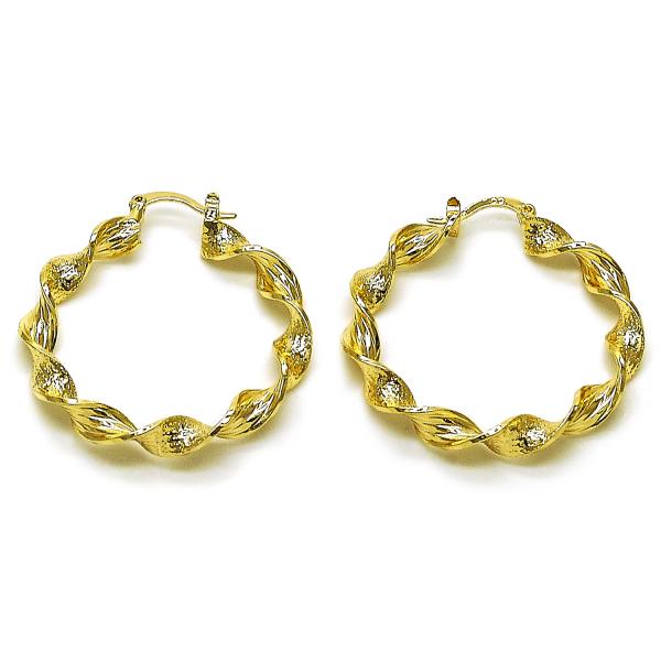 Argolla Mediana 02.170.0568.40 Oro Laminado, Mate, Dorado